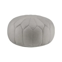 Kirkland's Home Stitched Round Ottoman- Benches & Ottomans