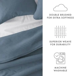 Kirkland's Home Stitched Stripes 3-Pc. King Quilt Set- Quilts