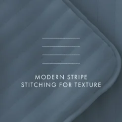 Kirkland's Home Stitched Stripes 3-Pc. King Quilt Set- Quilts