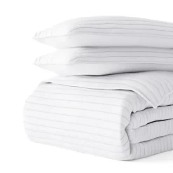 Kirkland's Home Stitched Stripes 3-Pc. Queen Quilt Set- Quilts