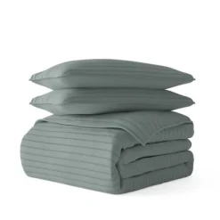 Kirkland's Home Stitched Stripes 2-Pc. Twin Quilt Set- Quilts