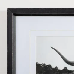 Kirkland's Home Stoic Steer Framed Art Print- Framed Art