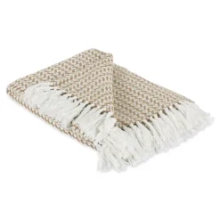 Kirkland's Home Stone And White Arrowhead Throw- Blankets & Throws