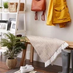 Kirkland's Home Stone And White Arrowhead Throw- Blankets & Throws
