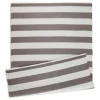Kirkland's Home Stone And White Rugby Stripe Outdoor Area Rug, 4X6- Outdoor Rugs