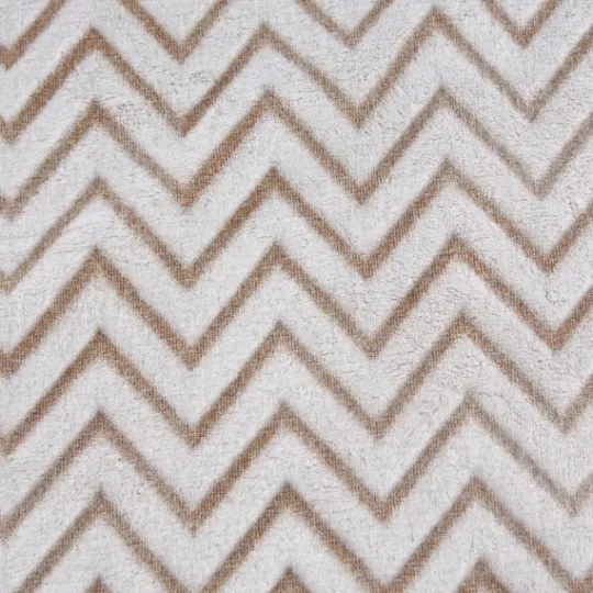 Kirkland's Home Stone Chevron Plush Throw- Blankets & Throws