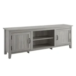 Kirkland's Home Stone Grooved Door Modern Farmhouse Tv Stand- Tv Stands & Media Consoles