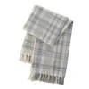 Kirkland's Home Stone Plaid Cotton Throw- Blankets & Throws