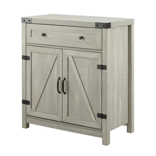 Kirkland's Home Stone Rustic Barndoor Cabinet- Cabinets & Sideboards