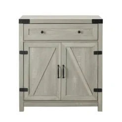 Kirkland's Home Stone Rustic Barndoor Cabinet- Cabinets & Sideboards