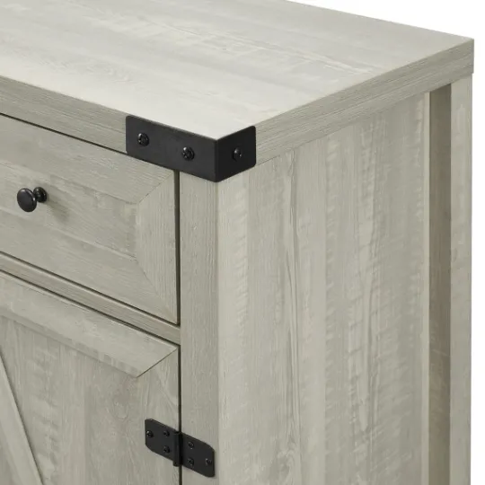 Kirkland's Home Stone Rustic Barndoor Cabinet- Cabinets & Sideboards
