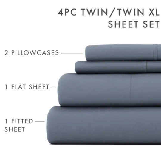 Kirkland's Home Stone Ultra Soft 4-Pc. Twin Xl Sheet Set- Bed Sheets