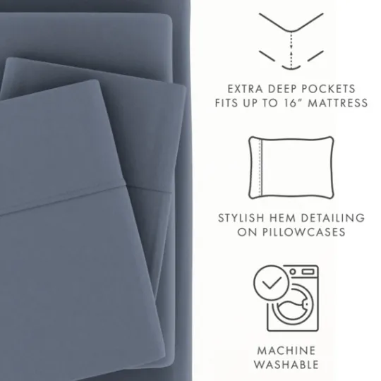 Kirkland's Home Stone Ultra Soft 3-Pc. Twin Sheet Set- Bed Sheets