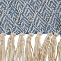 Kirkland's Home Stone Wash Diamond Fringe Throw- Blankets & Throws