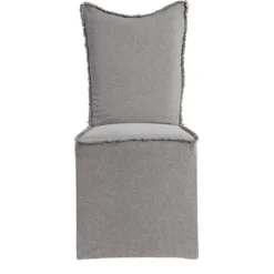 Kirkland's Home Stonewash Fringe Slipcover Dining Chairs, Set Of 2- Dining Chairs