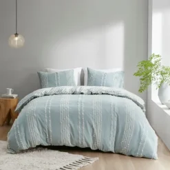 Kirkland's Home Stripe Diamond California King Comforter Set- Comforters