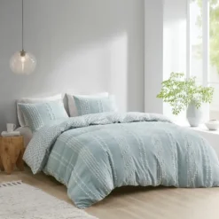 Kirkland's Home Stripe Diamond California King Comforter Set- Comforters