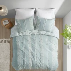 Kirkland's Home Stripe Diamond California King Comforter Set- Comforters
