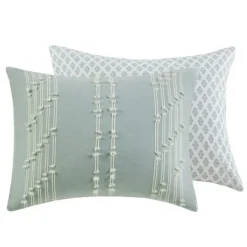 Kirkland's Home Stripe Diamond California King Comforter Set- Comforters