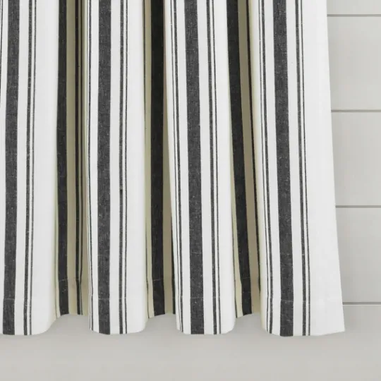 Kirkland's Home Stripe Farmhouse Curtain Panel Set, 63 In.- Curtains & Drapes