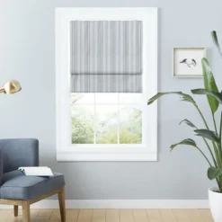 Kirkland's Home Stripe Ricci Blackout Curtain Shade, 23 In.- Curtains & Drapes