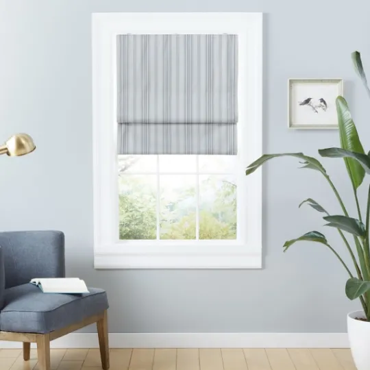 Kirkland's Home Stripe Ricci Blackout Curtain Shade, 23 In.- Curtains & Drapes