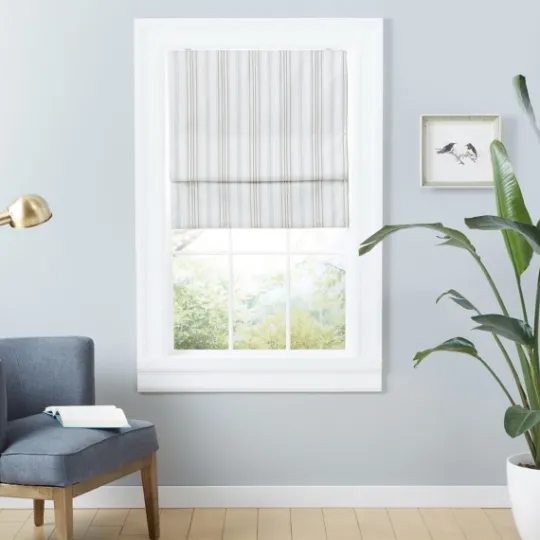 Kirkland's Home Stripe Ricci Blackout Curtain Shade, 31 In.- Curtains & Drapes