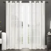 Kirkland's Home Stripe Sheer Curtain Panel Set, 96 In.- Curtains & Drapes