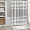 Kirkland's Home Stripe Waffle Weave Shower Curtain- Shower Curtains