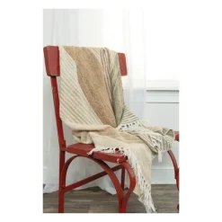 Kirkland's Home Stripe Woven Throw- Blankets & Throws