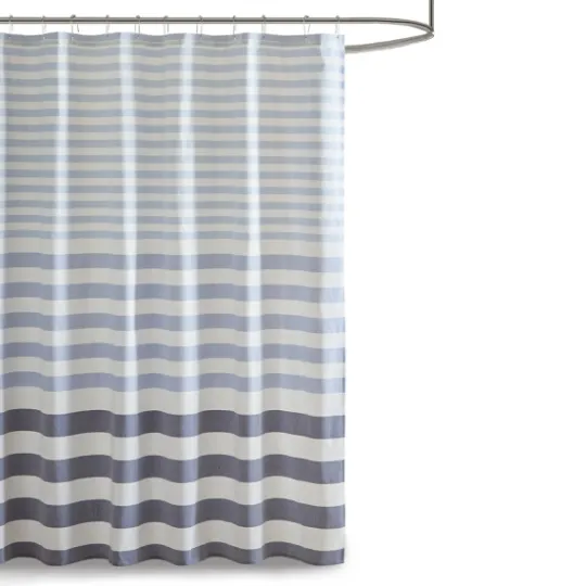 Kirkland's Home Stripe Woven Yarn Dyed Shower Curtain- Shower Curtains