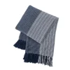 Kirkland's Home Striped Color Block Cotton Throw- Blankets & Throws