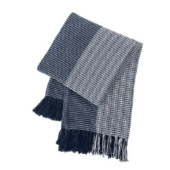 Kirkland's Home Striped Color Block Cotton Throw- Blankets & Throws