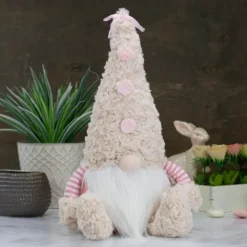Kirkland's Home Striped Easter Gnome Figurine- Statues & Figurines