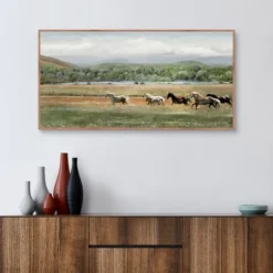 Kirkland's Home Summer Herd Framed Canvas Art Print- Canvas Art