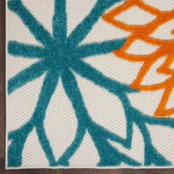 Kirkland's Home Summer Hues Floral Burst Outdoor Area Rug, 6X9- Outdoor Rugs
