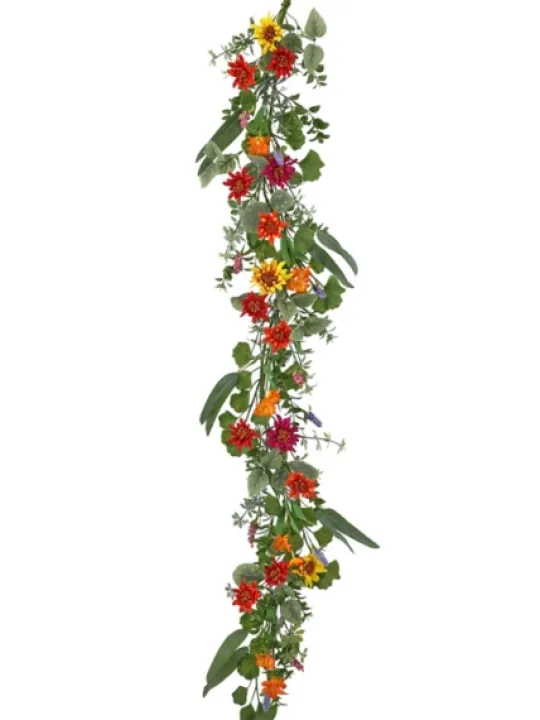 Kirkland's Home Summer Shasta Daisy Garland- Arrangements & Greenery