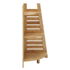Kirkland's Home Sumter Bamboo Corner Shelf- Shelves