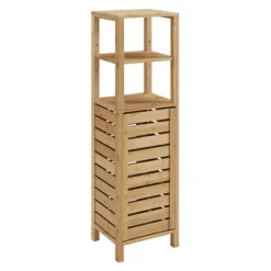 Kirkland's Home Sumter Bamboo Shelves And Cabinet- Bathroom Furniture