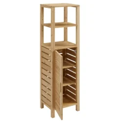 Kirkland's Home Sumter Bamboo Shelves And Cabinet- Bathroom Furniture