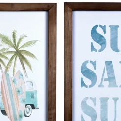 Kirkland's Home Sun Sand Surf 3-Pc. Coastal Wall Plaques- Wall Quotes & Signs