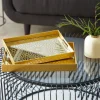 Kirkland's Home Sun Star 2-Pc. Mirrored Tray Set- Decorative Trays