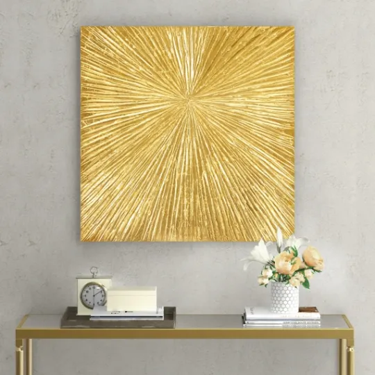 Kirkland's Home Sunburst Abstract Wall Plaque- Wall Plaques