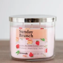 Kirkland's Home Sunday Brunch Three Wick Jar Candle- Candles