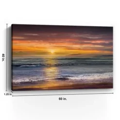 Kirkland's Home Sundown Descanso Beach Canvas Art Print, 60X40 In.- Canvas Art