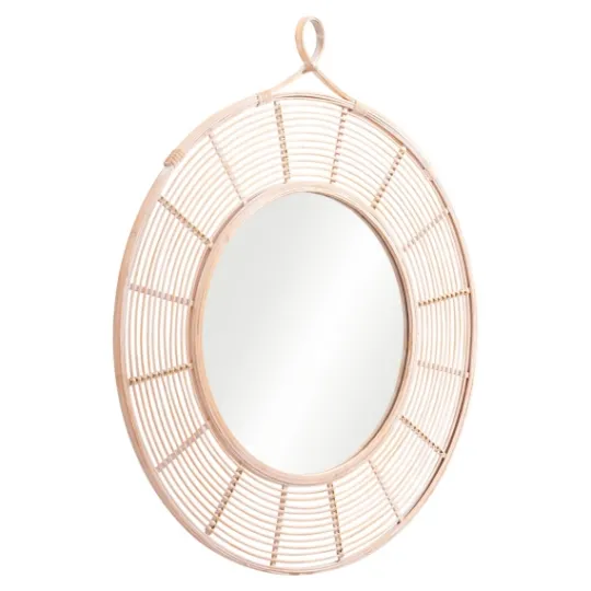 Kirkland's Home Sunlight Beam Woven Framed Mirror- Framed Mirrors