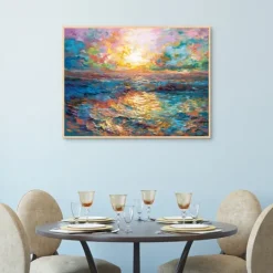 Kirkland's Home Sunset In Mykonos Framed Canvas Art Print- Canvas Art