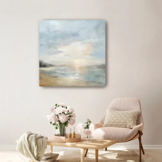 Kirkland's Home Sunset Over The Ocean Canvas Art Print- Canvas Art