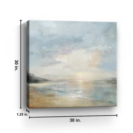 Kirkland's Home Sunset Over The Ocean Canvas Art Print- Canvas Art