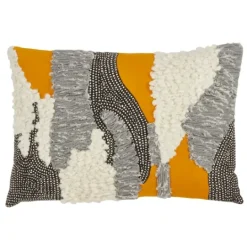 Kirkland's Home Sunshine Boucle Textured Lumbar Throw Pillow- Pillows